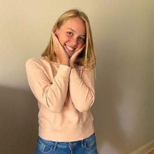 Made(s) by madewell peachish pink sweatshirt